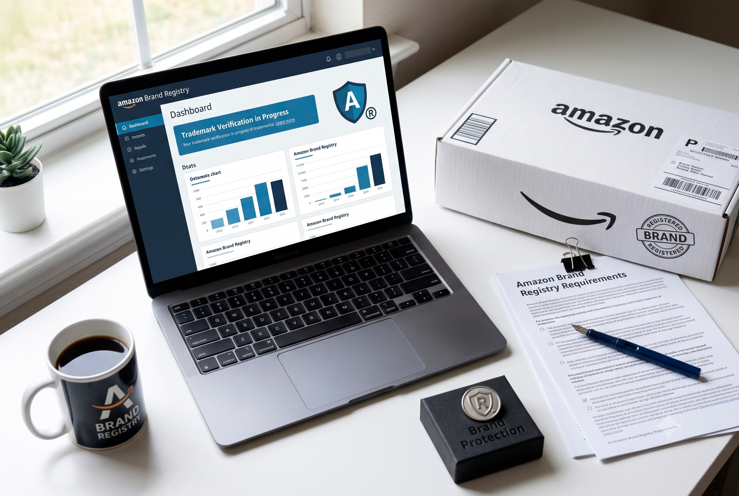 Amazon Brand Registry requirements and registration process illustration