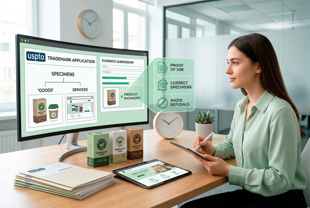 Acceptable trademark specimens for USPTO goods and services applications