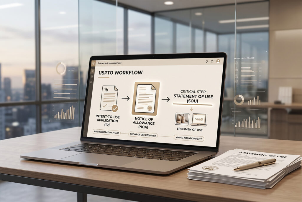 Statement of Use filing process for USPTO trademark applications