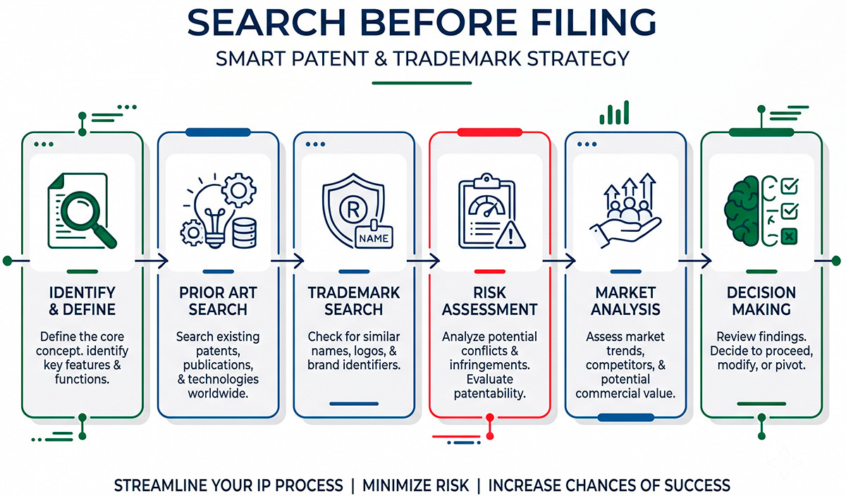 Washington trademark search before filing checklist